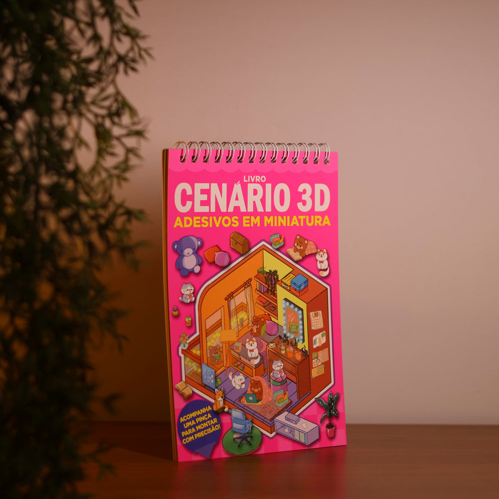 Livro Cenário 3D | Monte Cenários com Adesivos em Miniatura 1