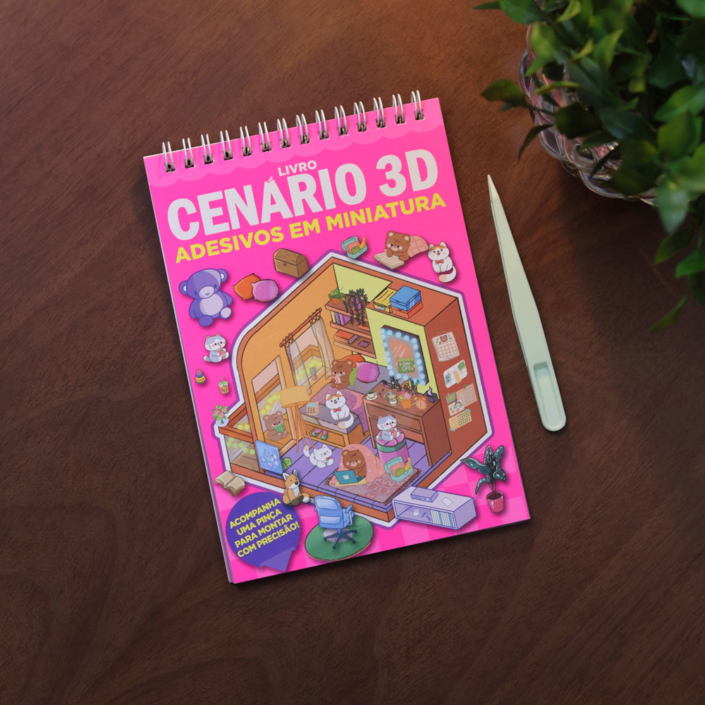 Livro Cenário 3D | Monte Cenários com Adesivos em Miniatura 1