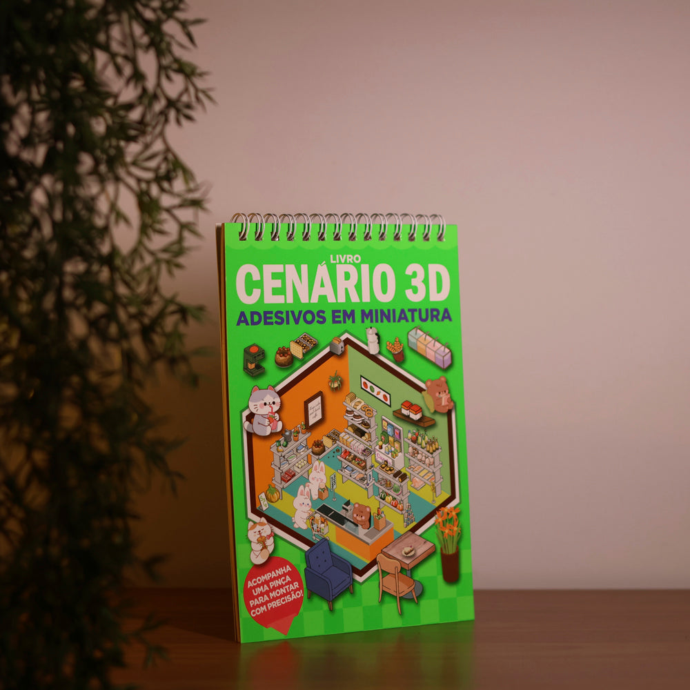 Livro Cenário 3D | Monte Cenários com Adesivos em Miniatura 2