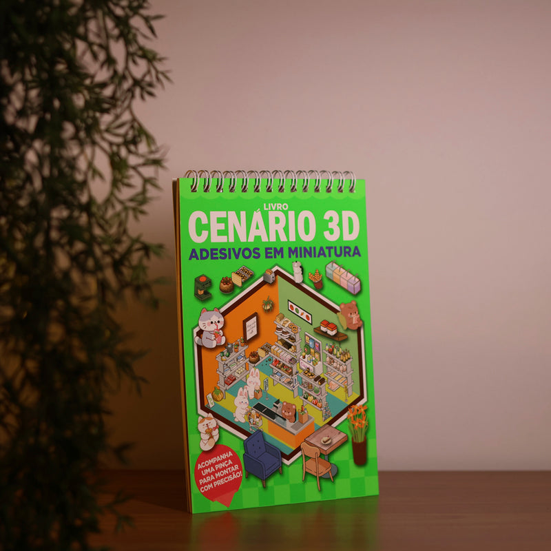 Livro Cenário 3D | Monte Cenários com Adesivos em Miniatura 2