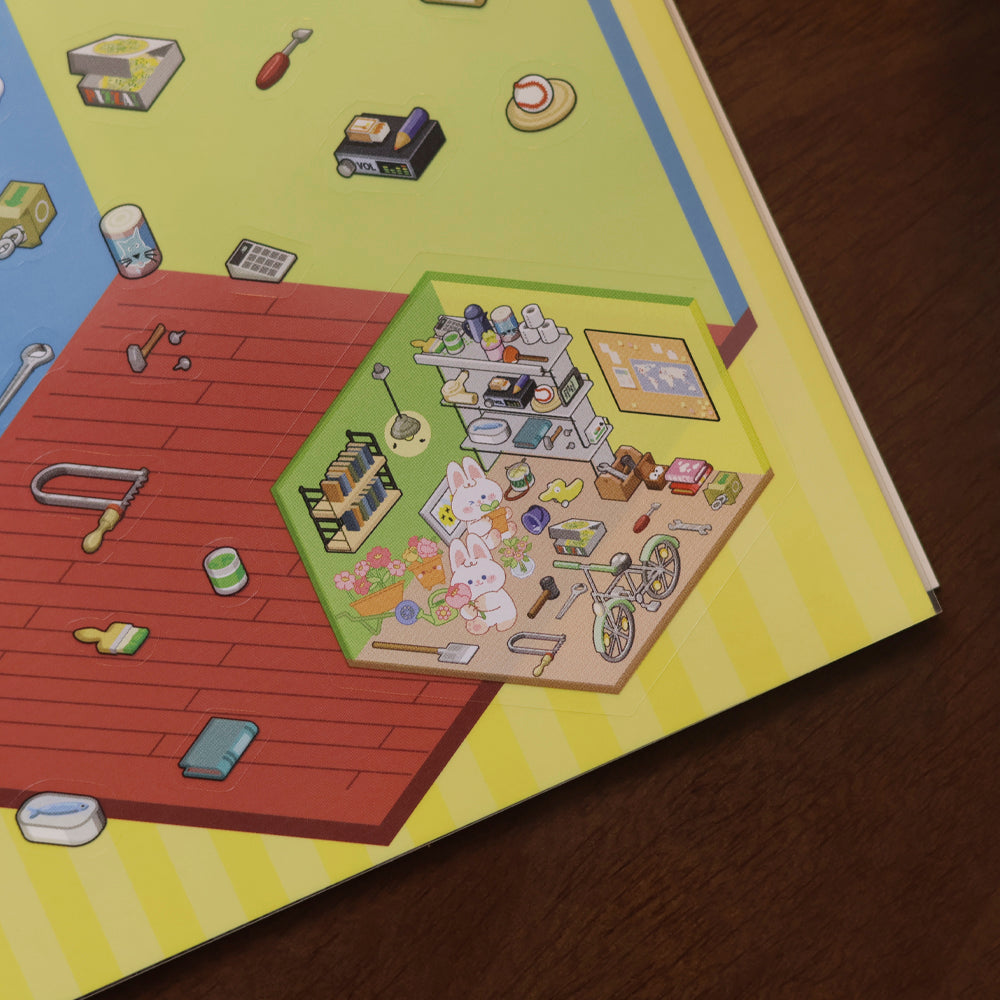 Livro Cenário 3D | Monte Cenários com Adesivos em Miniatura 3