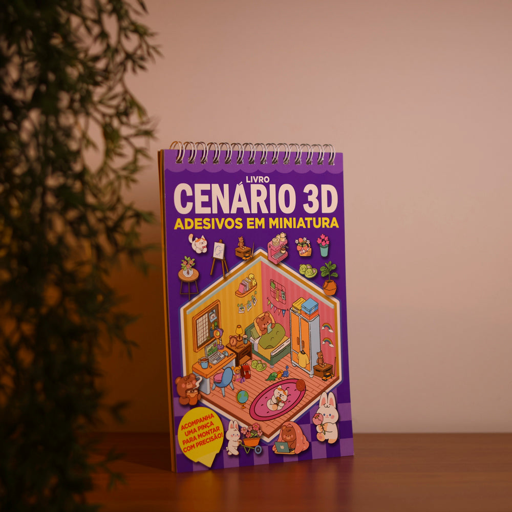 Livro Cenário 3D | Monte Cenários com Adesivos em Miniatura 4