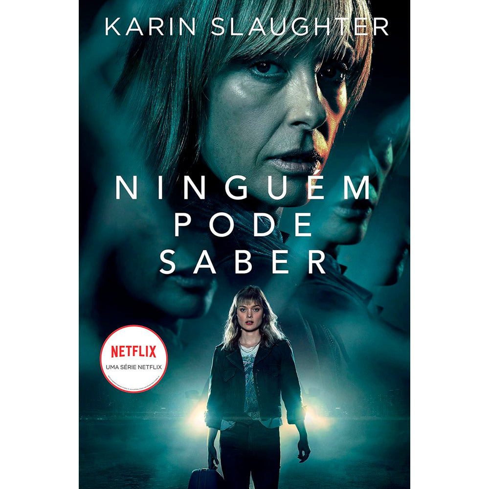 Livro de capa dura Ninguém Pode Saber, com capa escura e rosto de mulher em destaque. — Plenitude