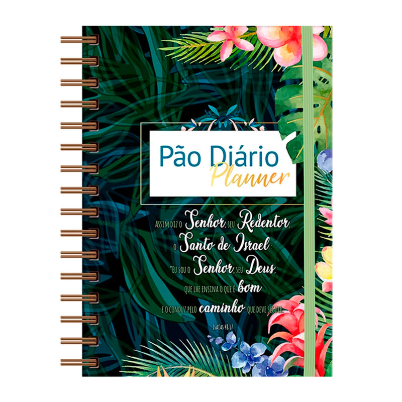 Planner Pão Diário | Capa Dura Espiral | Isaías 48:17
