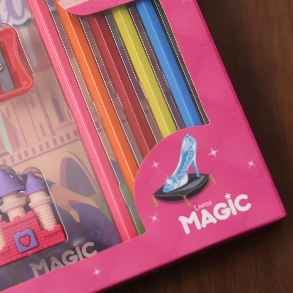 Princesas Adoráveis | Livro de Colorir e Atividades