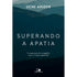 Capa de livro Superando a Apatia, com paisagem de montanhas em tons de azul e cinza. — Plenitude