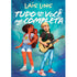 Capa do livro "Tudo Em Você Me Completa" com um casal jovem em estilo cartoon. — Plenitude