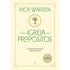 Capa de livro Uma Igreja com Propósitos, bege com borda decorada e uma árvore no centro. — Plenitude