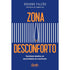 Livro "Zona Desconforto" de Brunno Falcão, capa azul com listras brancas e título laranja. — Plenitude