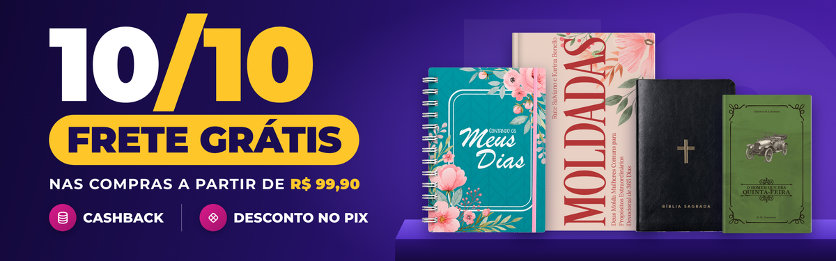 Oferta 10/10: frete grátis nas compras a partir de R$ 99,90, com cashback e desconto no Pix