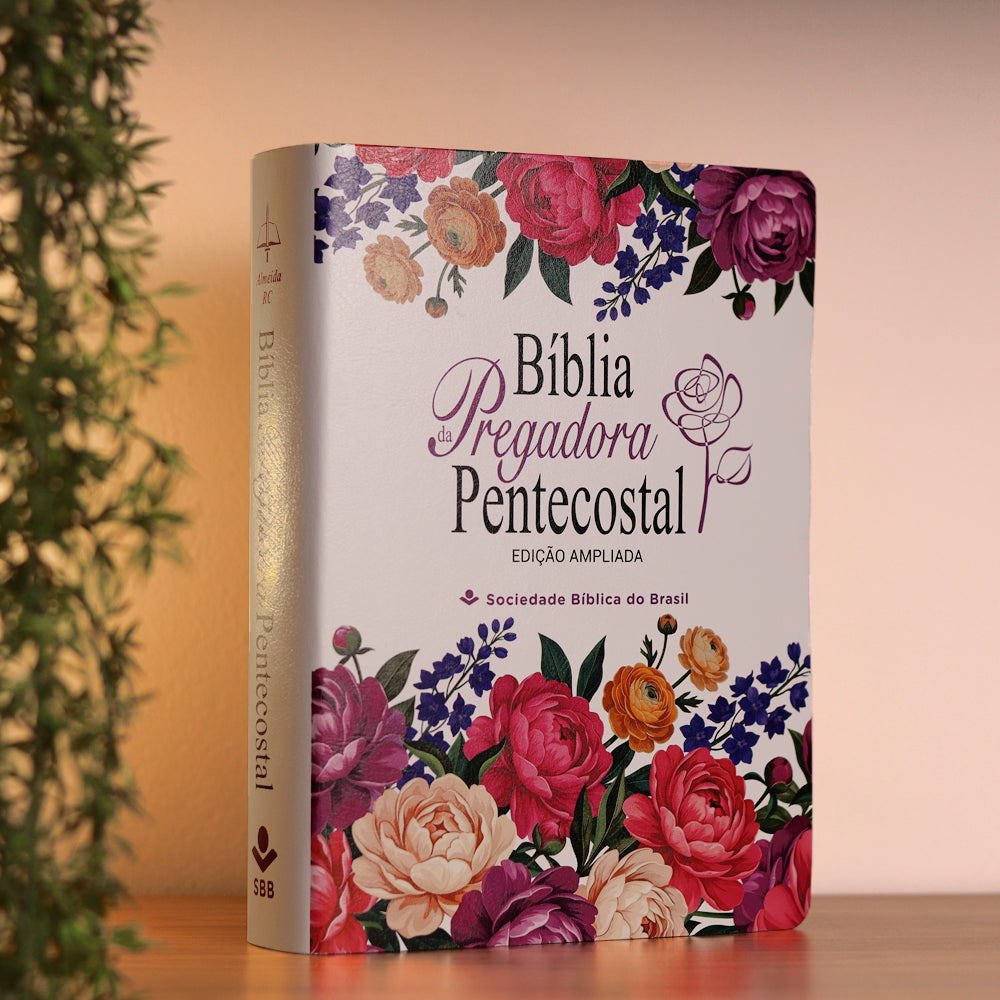 Bíblia da Pregadora Pentecostal | ARC | Edição Ampliada | Capa Florida