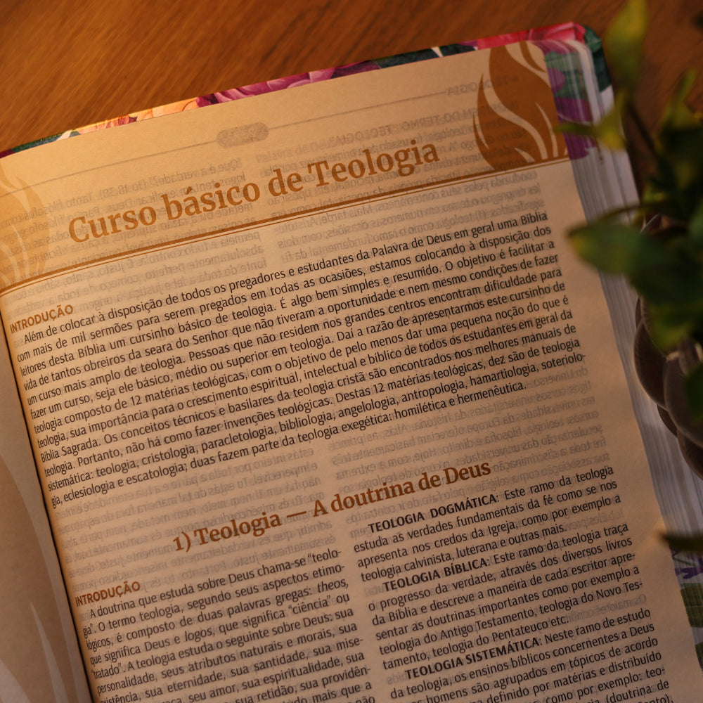 Bíblia da Pregadora Pentecostal | ARC | Edição Ampliada | Capa Florida