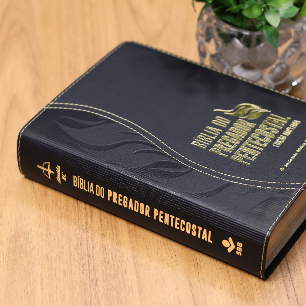 Bíblia do Pregador Pentecostal | ARC | Edição Ampliada | Capa Preta