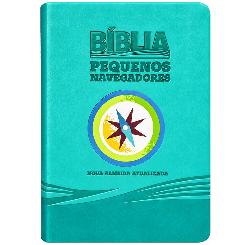 Bíblia Pequenos Navegadores | NAA | Capa Luxo Verde
