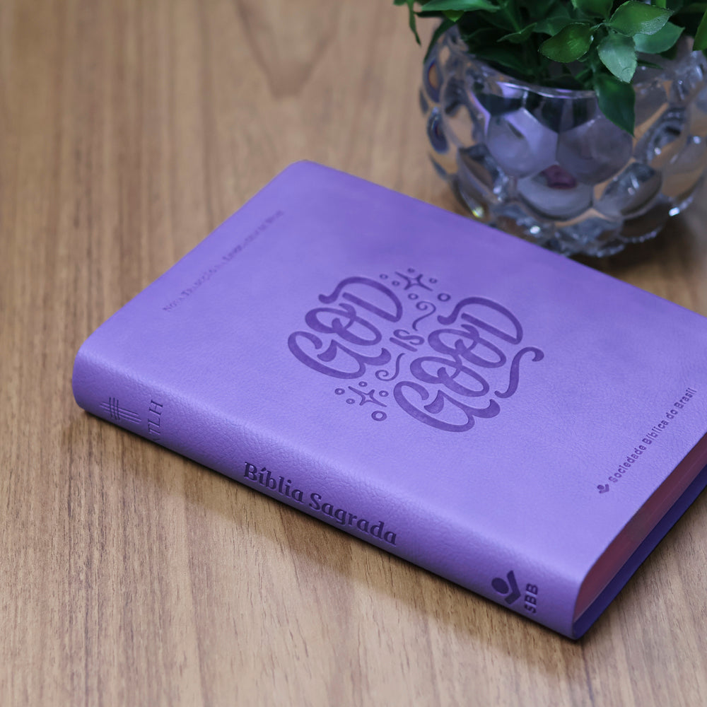 Bíblia Sagrada God Is Good | NTLH | Capa Lavanda