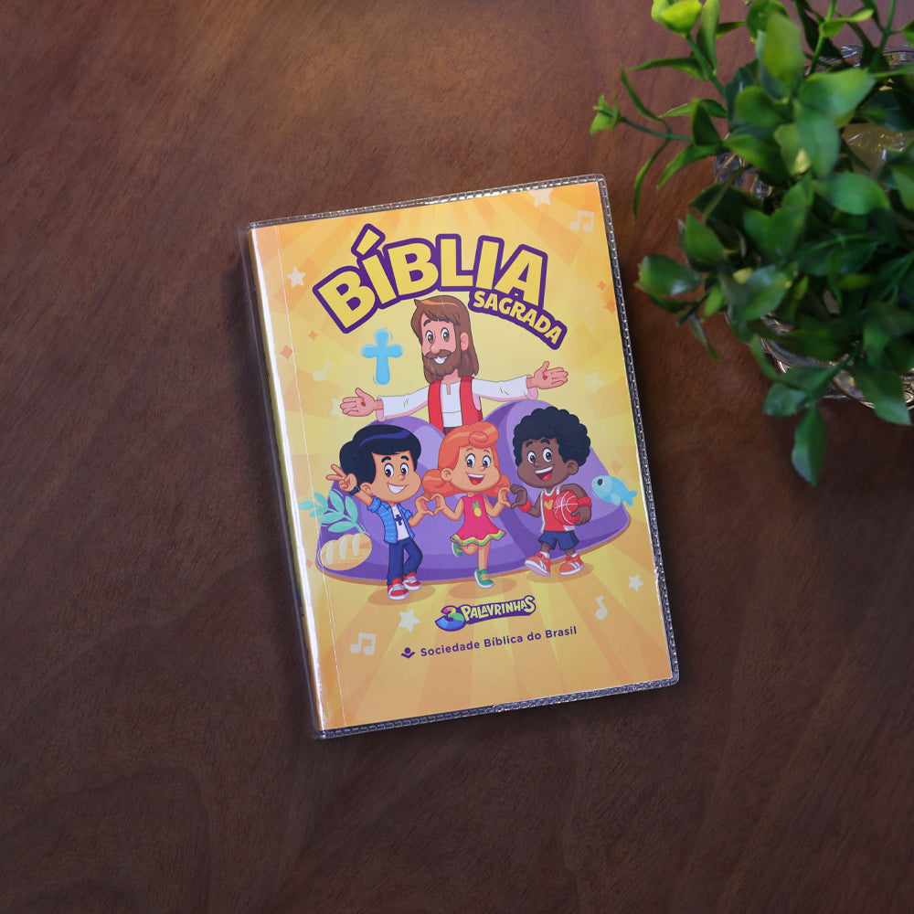 Bíblia Sagrada | NTLH | 3 Palavrinhas | Capa Brochura Amarela