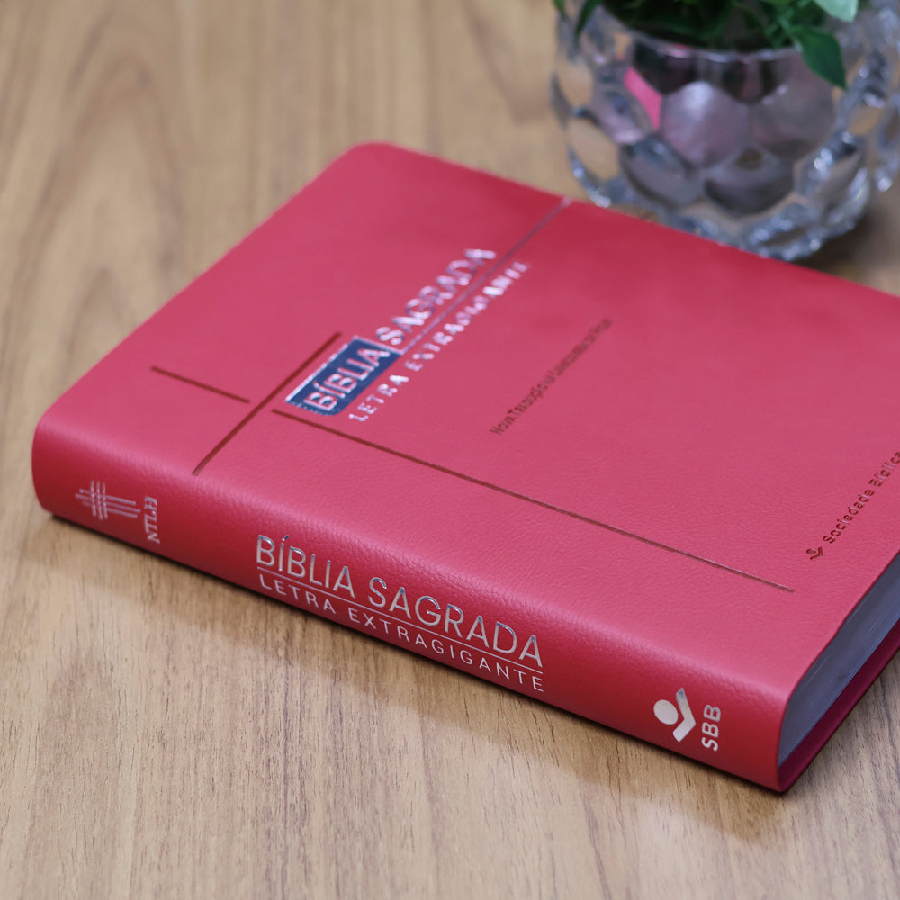 Bíblia Sagrada | NTLH | Letra Extragigante | Com Índice | Capa Pink