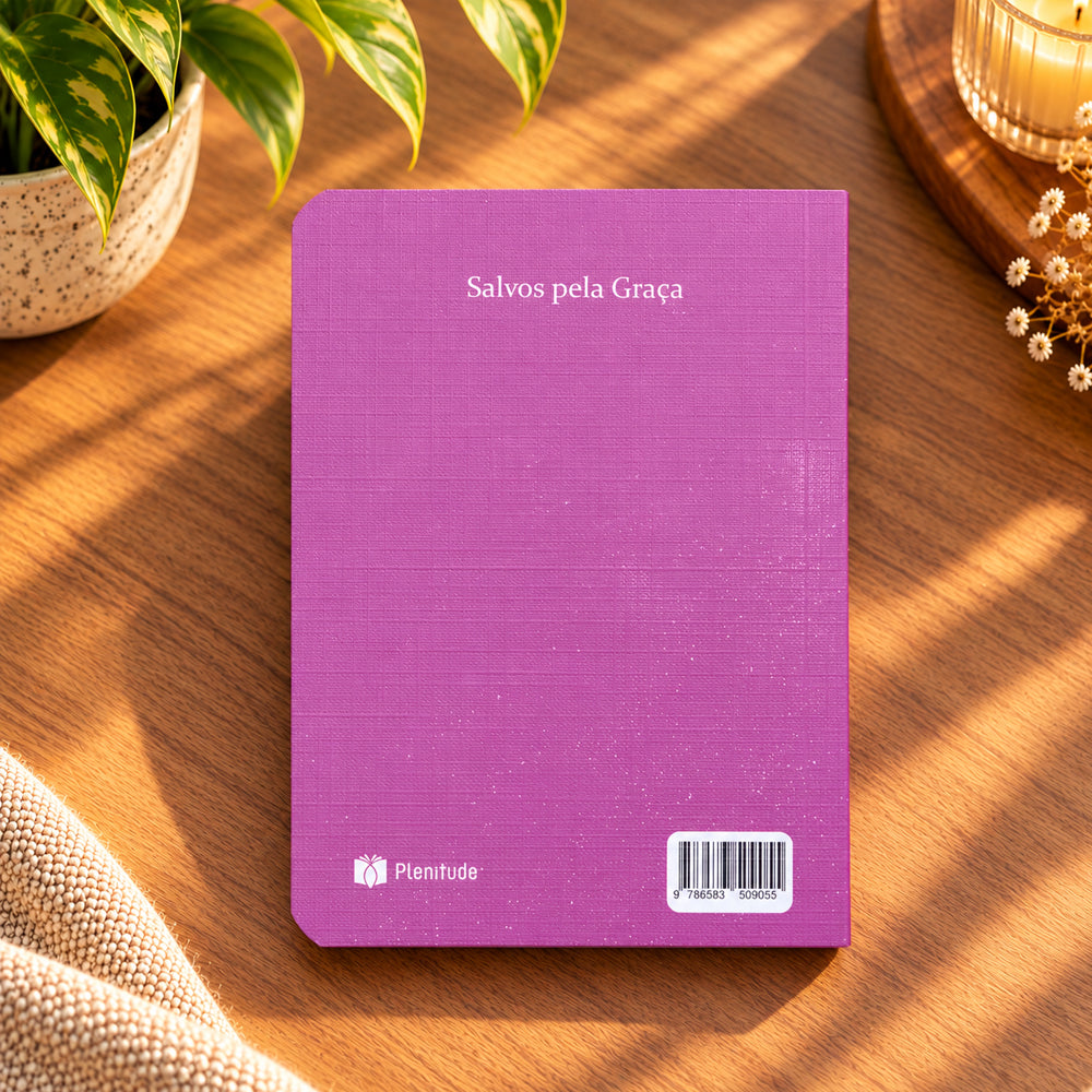 Bíblia Sagrada Pequena | ARC | Capa Brochura Salvos Pela Graça Rosa