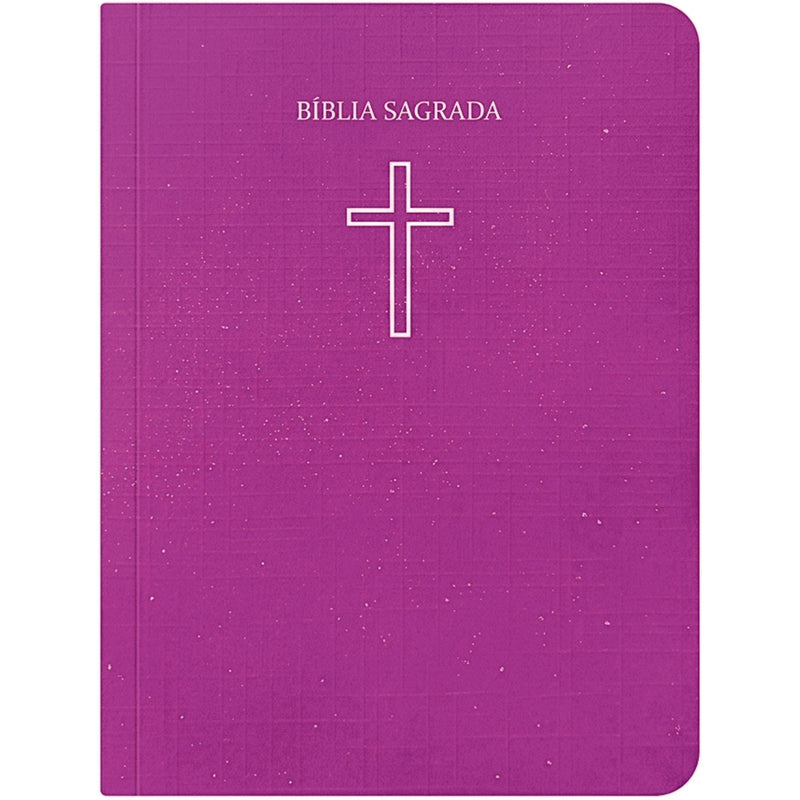Bíblia Sagrada Pequena | ARC | Capa Brochura Salvos Pela Graça Rosa