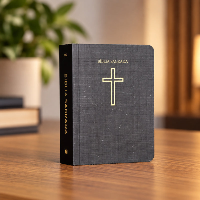 Bíblia Sagrada Pequena Salvos Pela Graça | ARC | Brochura Preta