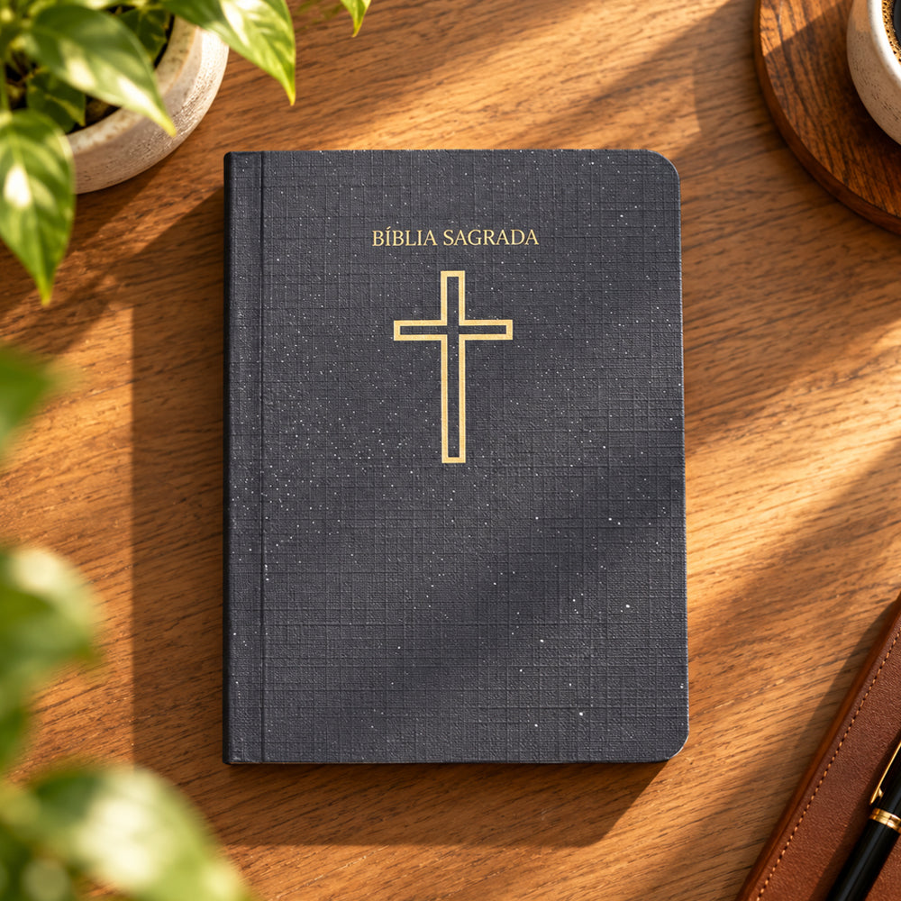 Bíblia Sagrada Pequena Salvos Pela Graça | ARC | Brochura Preta