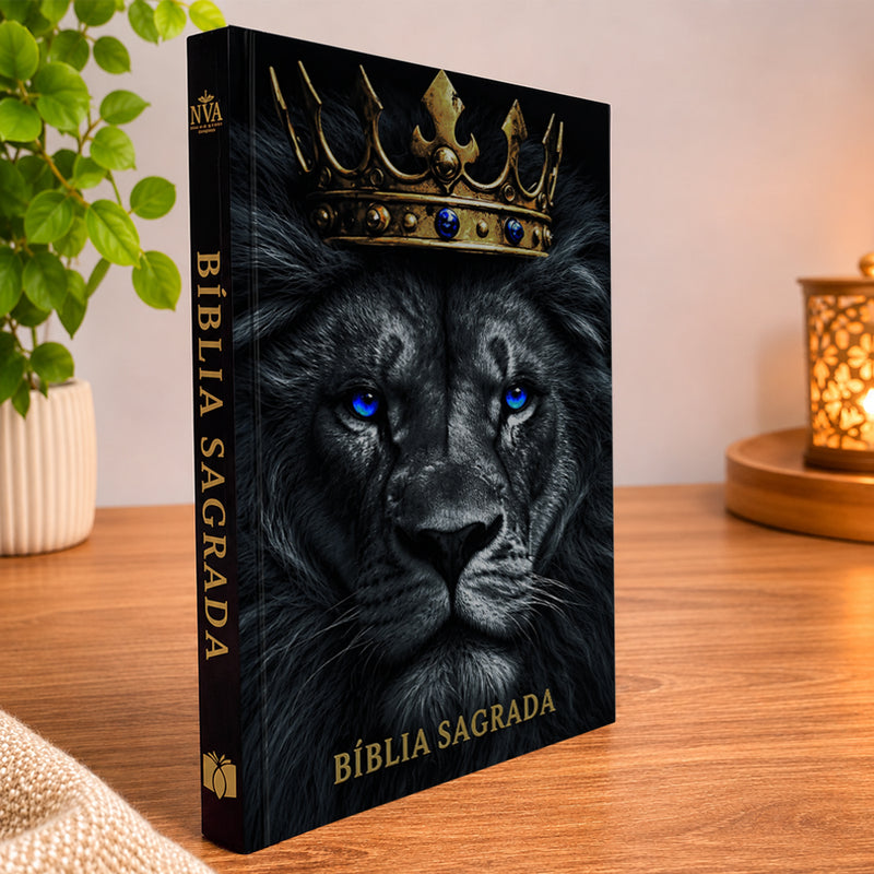 Bíblia Sagrada Rei Leão | NVA | Full Collor | Capa Brochura