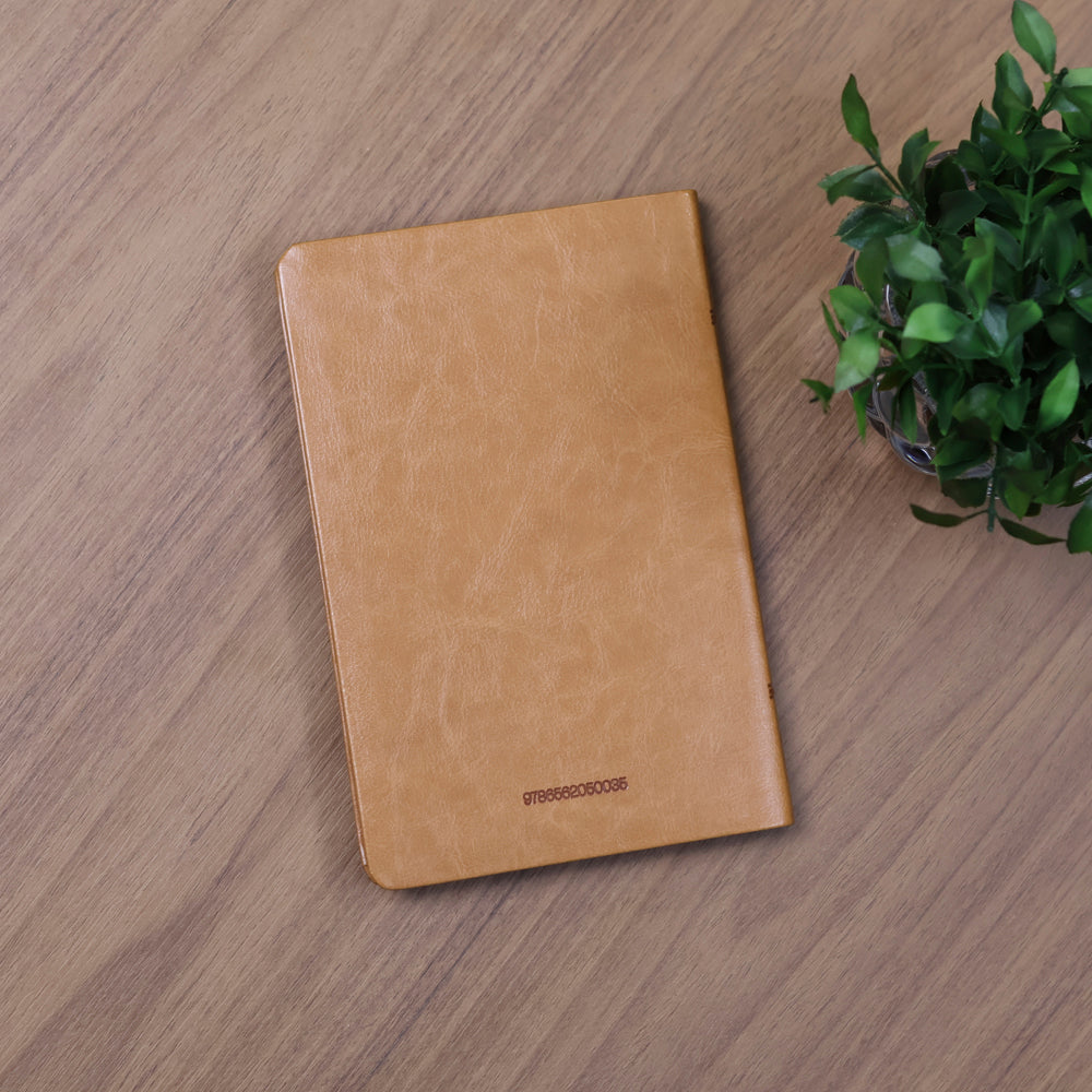 Bíblia Slim Cruz | NVI | Capa Luxo Caramelo