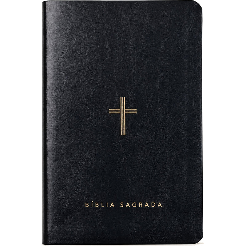 Bíblia Slim NVT | Poder da Cruz | Capa Luxo Preta