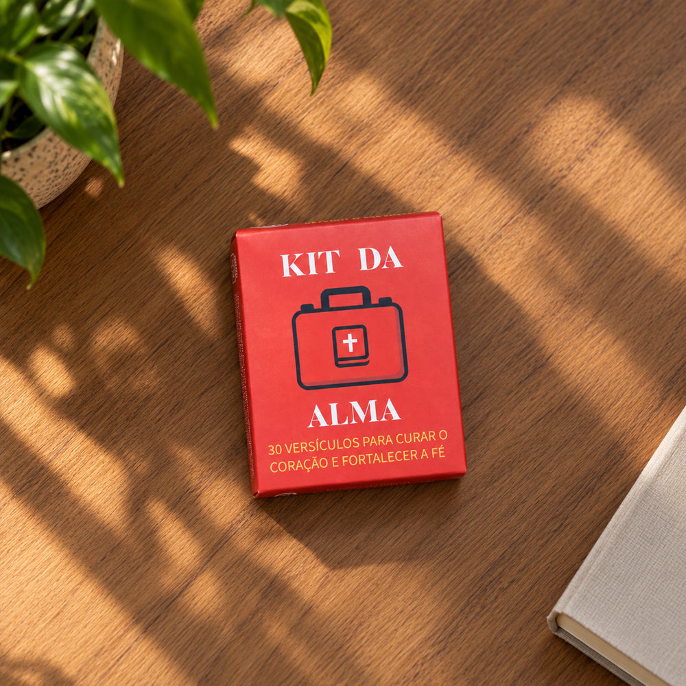 Caixinha Kit da Alma | 30 Versículos Para Aliviar o Espírito  | Vermelho