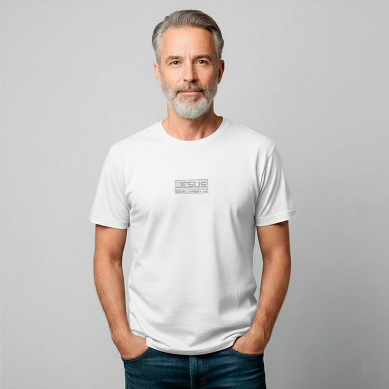Camiseta Branco | Jesus, Caminho, Verdade e Vida | P