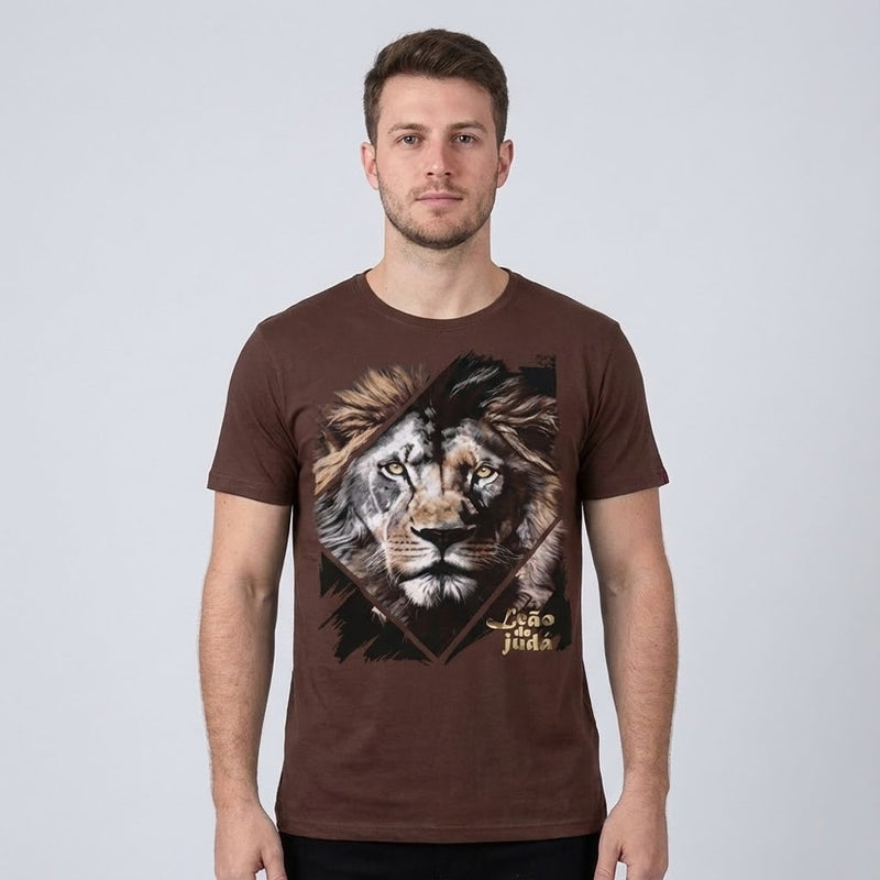 Camiseta Marrom | Leão de Judá | P