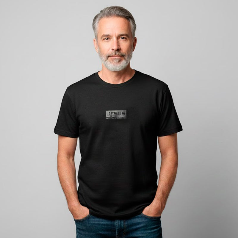 Camiseta Preta | Jesus, Caminho, Verdade e Vida | P
