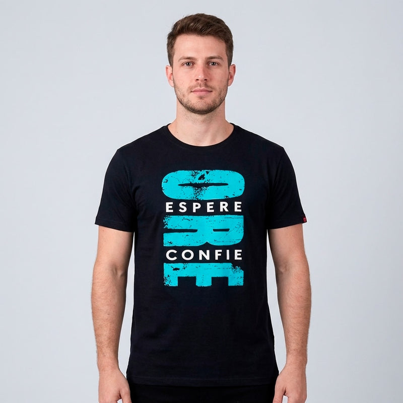 Camiseta Preta | Ore, Espere, Confie | P