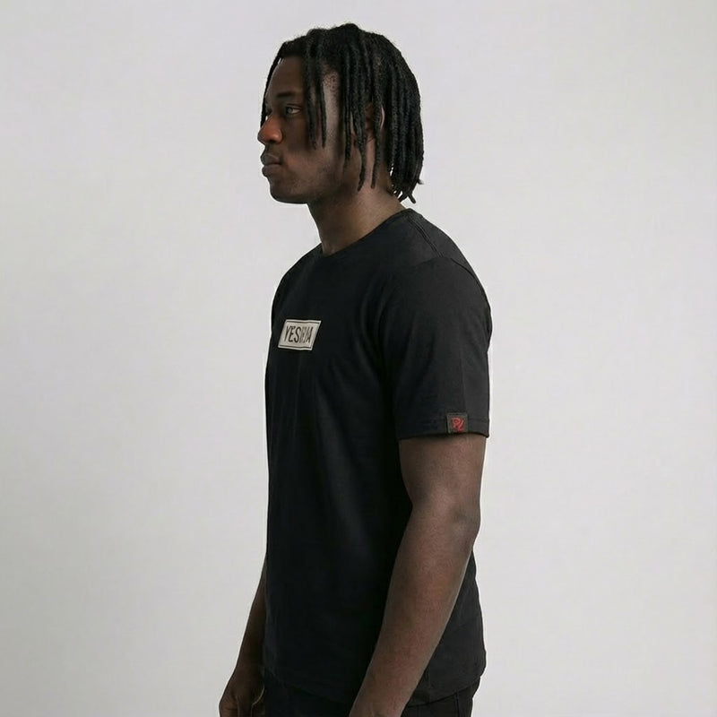 Camiseta Preta | Yeshua - Bege | P