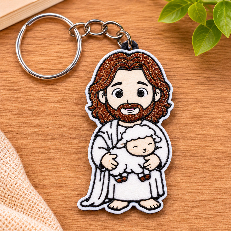 Chaveiro 3D | Jesus e a Ovelha
