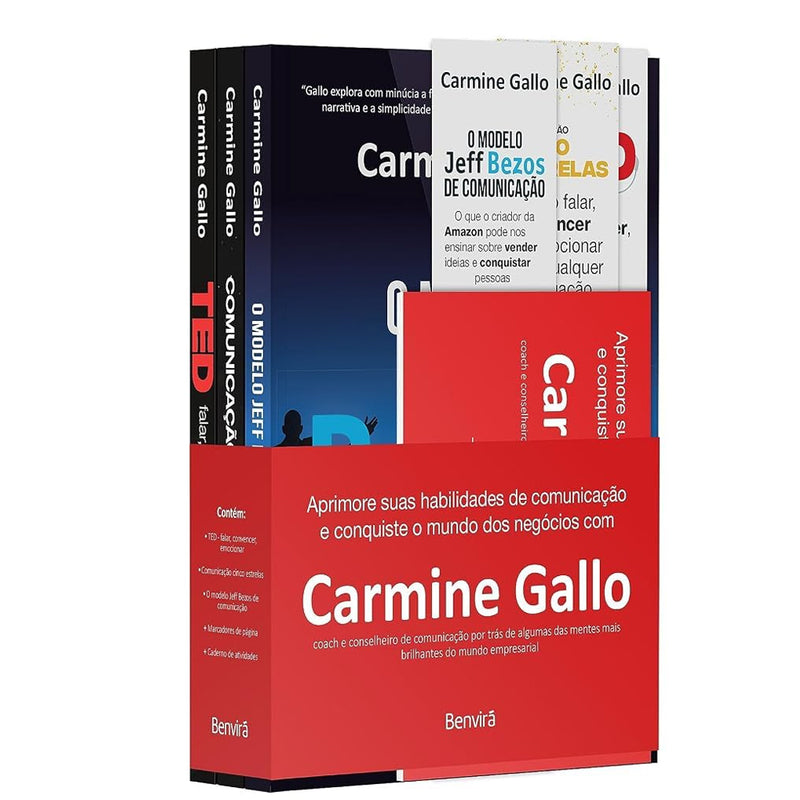 Coleção Aprimore Suas Habilidades de Comunicação e Conquiste o Mundo dos Negócios | Carmine Gallo