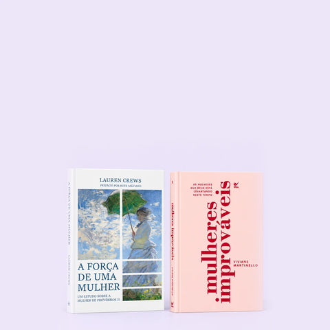 Kit com A Força de Uma Mulher e Mulheres Improváveis