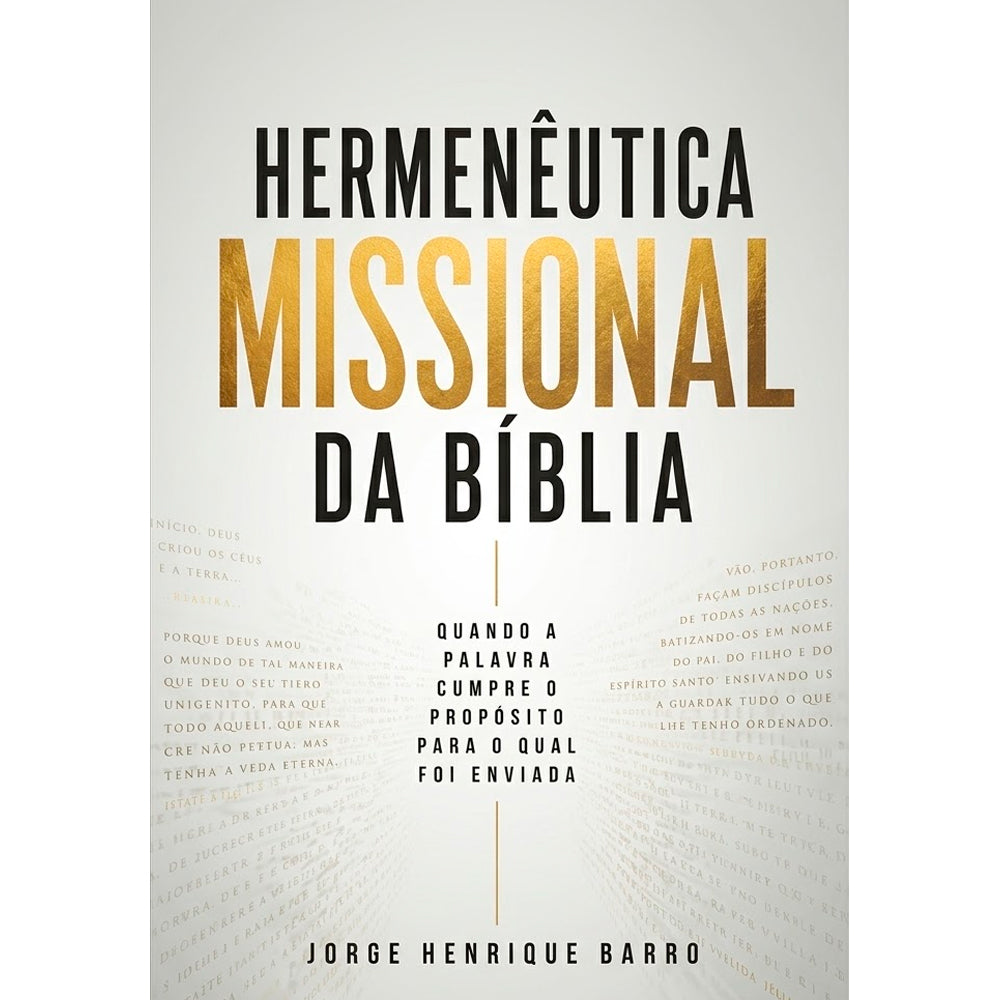 Hermenêutica Missional da Bíblia | Jorge Henrique