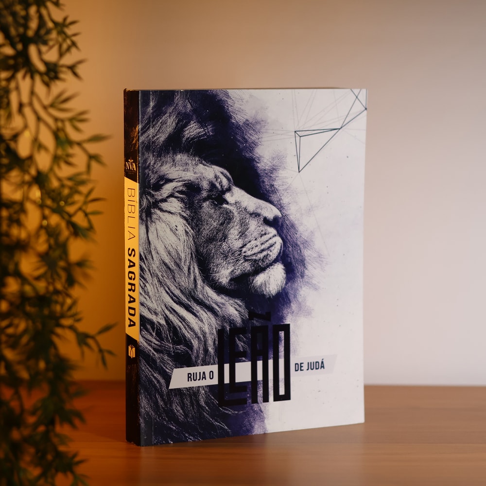 Kit 10 Bíblias Sagrada Ruja o Leão | NVA | Capa Brochura · foto 2