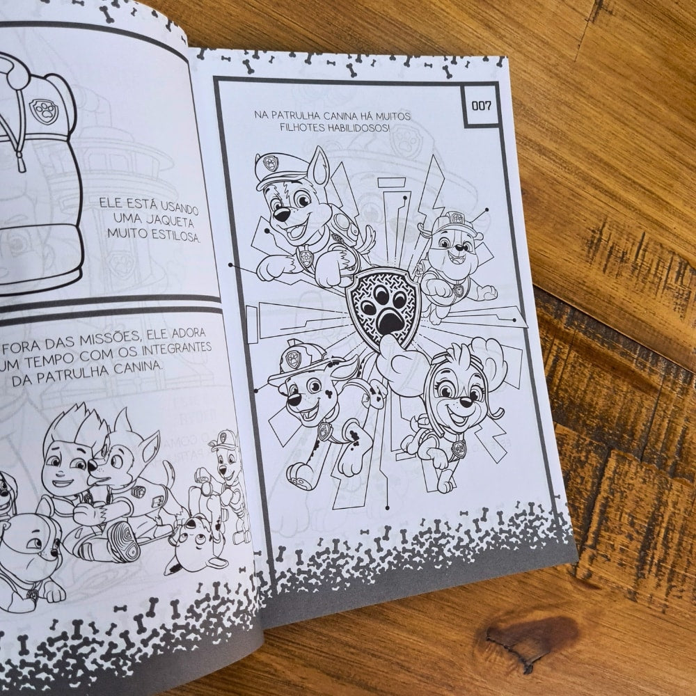Capa de 365 Patrulha Canina | Desenhos para colorir — item do Kit 365 Patrulha Canina + 3 Palavrinhas | 365 Atividades e Desenhos para Colorir + Minha Primeira Bíblia para Meninos | Capa Almofadada · foto 5