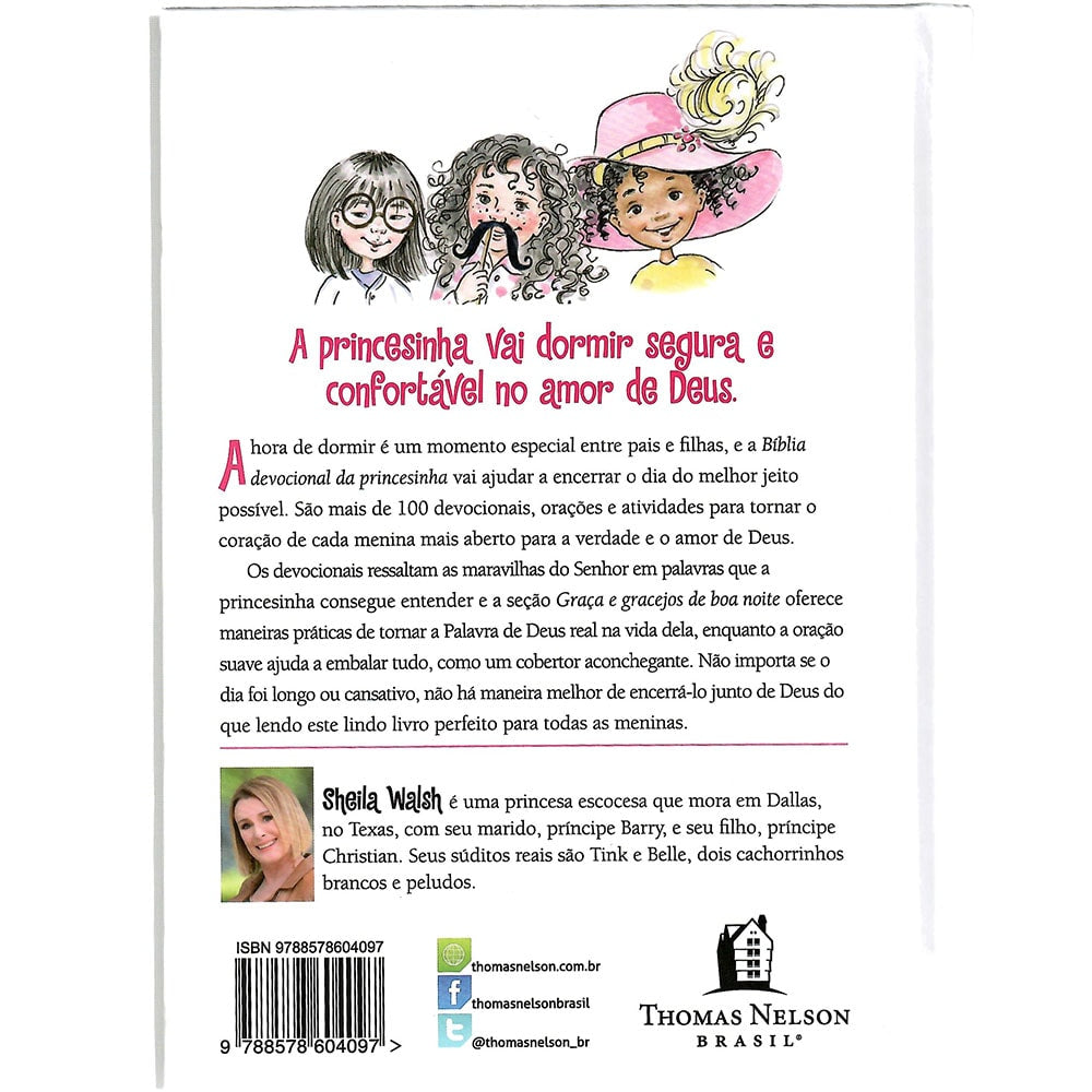 Capa de Bíblia Devocional da Princesinha | Sheila Walsh — item do Kit A Bíblia da Princesinha + Bíblia Devocional da Princesinha + Devocional Boa Noite Princesinha | Sheila Walsh · foto 2