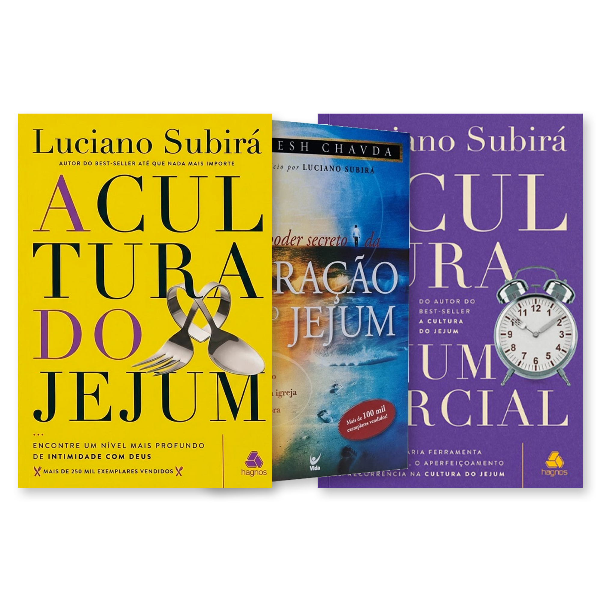 Kit A Cultura do Jejum + A Cultura do Jejum Parcial | Luciano Subirá + O Poder Secreto da Oração e do Jejum | Mahesh Chavda