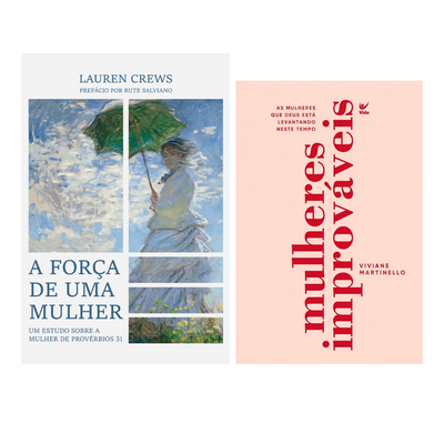 Kit A Força de Uma Mulher | Lauren Crews + Mulheres Improváveis | Viviane Martinello