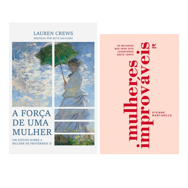 Kit A Força de Uma Mulher | Lauren Crews + Mulheres Improváveis | Viviane Martinello