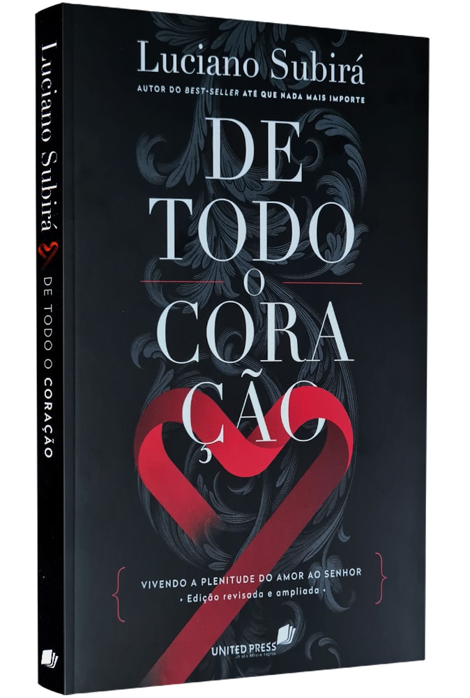 Capa de De todo o Coração | Luciano Subirá — item do Kit Até que Nada Mais Importe + A Cultura do Jejum + De Todo o Coração | Luciano Subirá