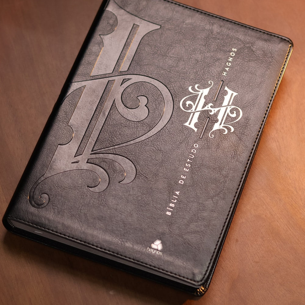 Capa de Bíblia de Estudo Hagnos | King James | Capa Luxo Preta — item do Kit Bíblia de Estudo Hagnos | King James | Capa Luxo Preta + Confissões | Clássicos da Literatura | Agostinho · foto 5