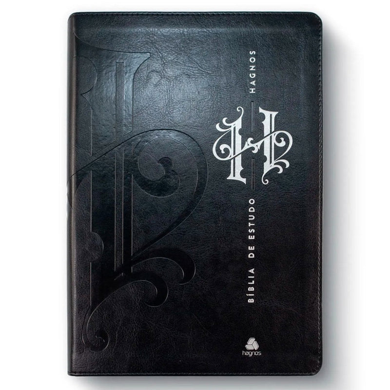 Capa de Bíblia de Estudo Hagnos | King James | Capa Luxo Preta — item do Kit Bíblia de Estudo Hagnos | King James | Capa Luxo Preta + Confissões | Clássicos da Literatura | Agostinho