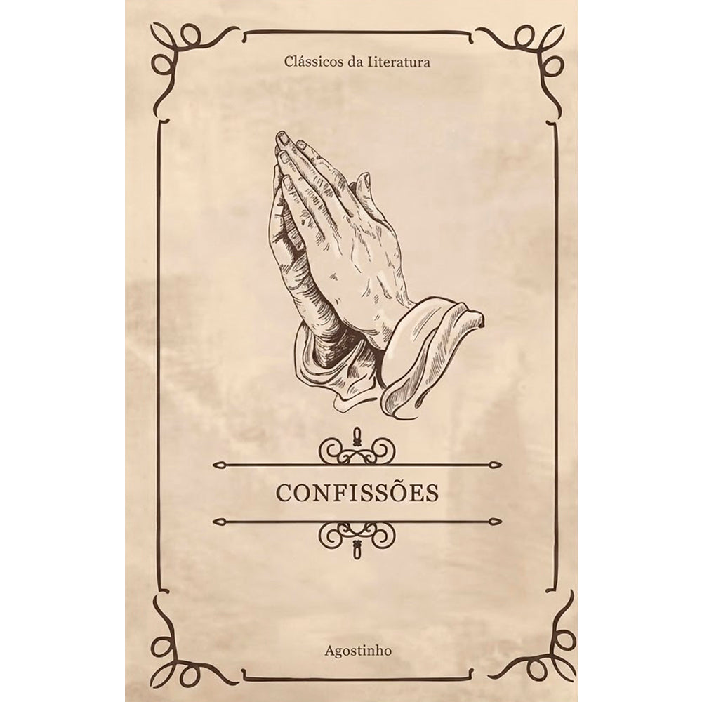 Capa de Confissões | Clássicos da Literatura | Agostinho — item do Kit Bíblia de Estudo Hagnos | King James | Capa Luxo Preta + Confissões | Clássicos da Literatura | Agostinho