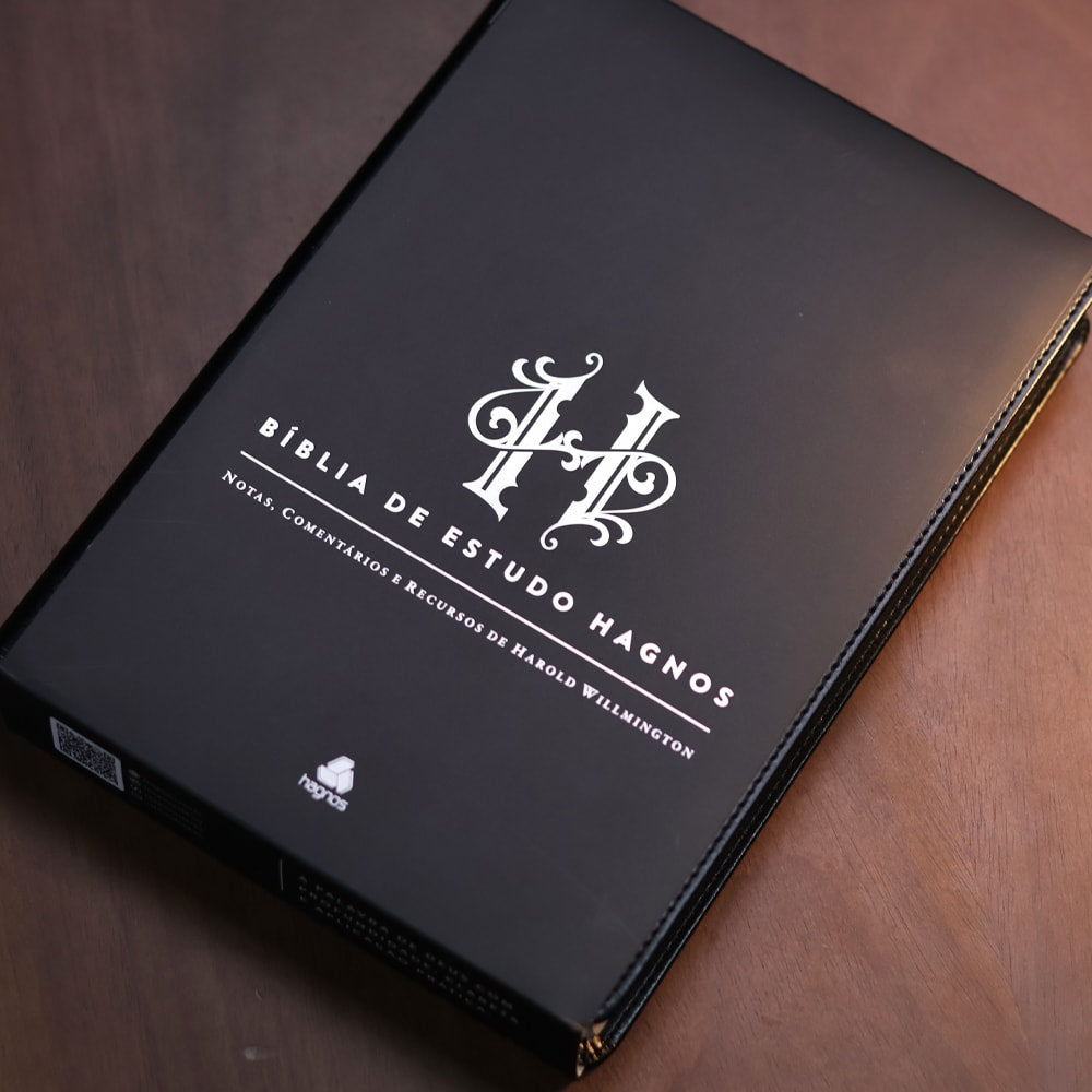 Capa de Bíblia de Estudo Hagnos | King James | Capa Luxo Preta — item do Kit Bíblia de Estudo Hagnos | King James | Capa Luxo Preta + Confissões | Clássicos da Literatura | Agostinho · foto 3