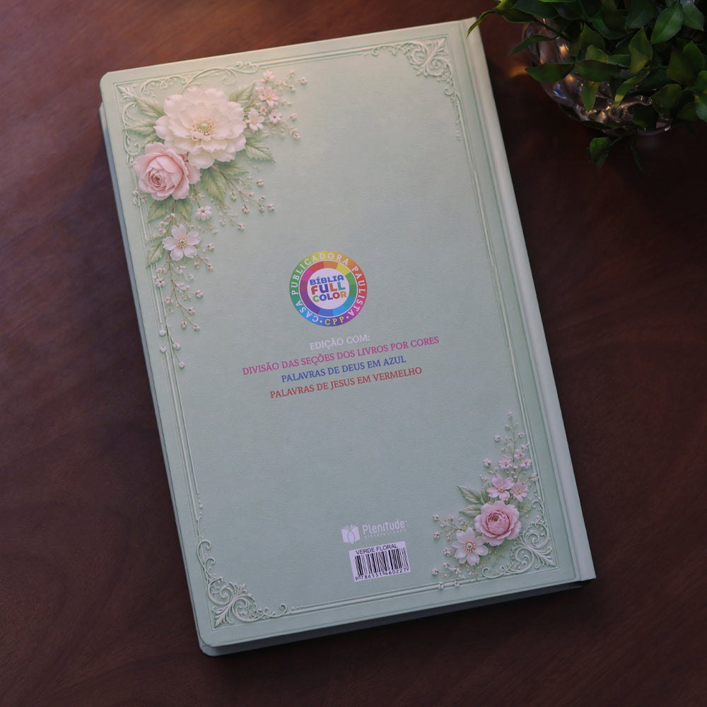 Capa de Bíblia de Estudo King James 1611 | KJA 400 Anos| Full Collor | Capa Dura Verde Floral — item do Kit Bíblia de Estudo King James 1611 | KJA 400 Anos | Full Collor | Capa Dura Verde Floral + Devocional Moldadas | 365 Dias com as Mulheres da Bíblia | Rute Salviano e Karina Bonello · foto 10